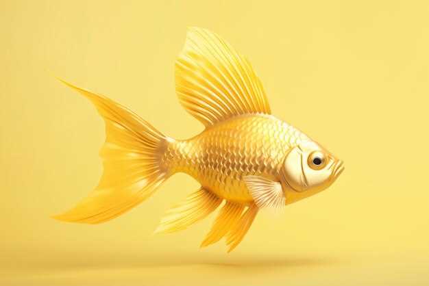 Sonhar com um peixe dourado nadando livremente
